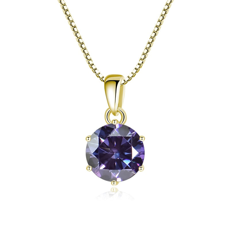 Sterling Silver Moissanite Diamond Necklace United States