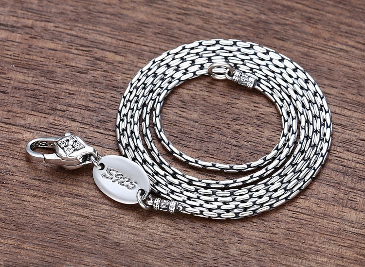 Mens Sterling Silver Necklace UK