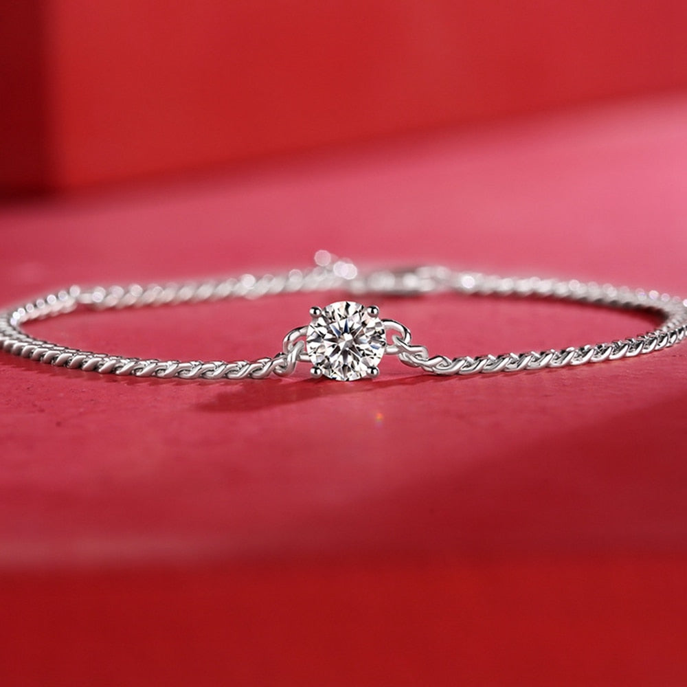 moissanite diamond cuban bracelet Australia