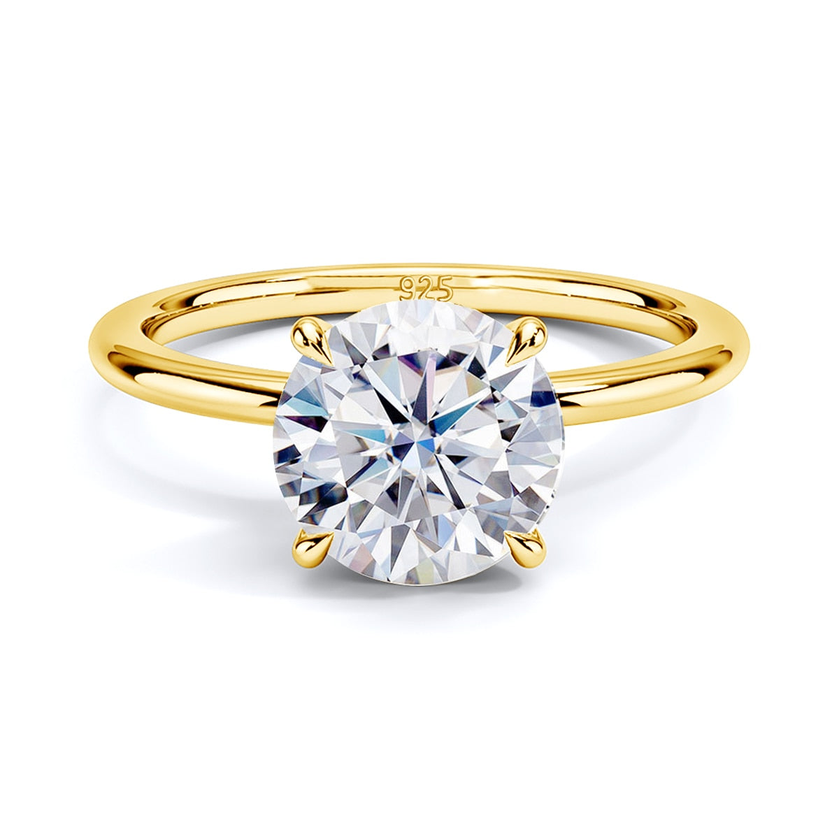 moissanite ring gold Holloway jewellery Australia