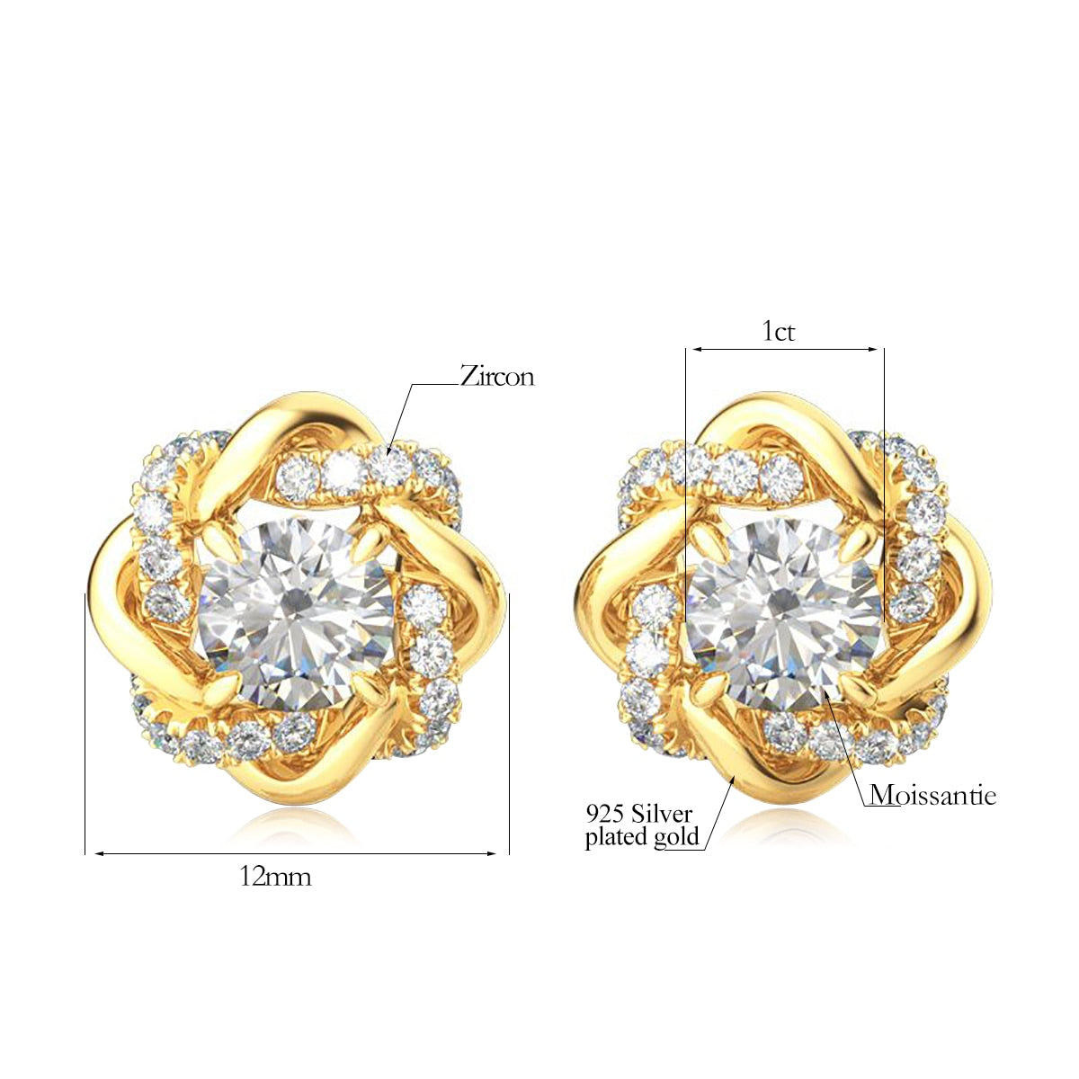 Moissanite Diamond Earrings UK