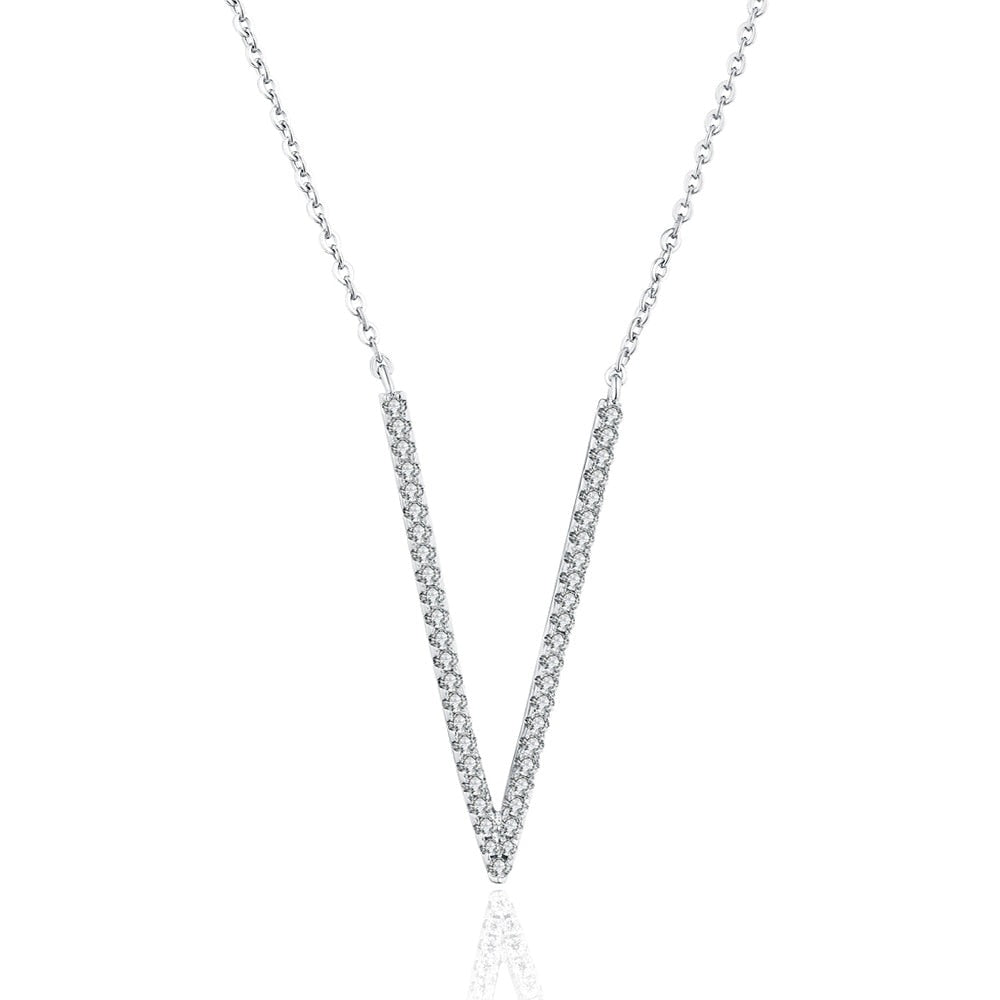 Moissanite Diamond Necklace Pendant Sterling Silver