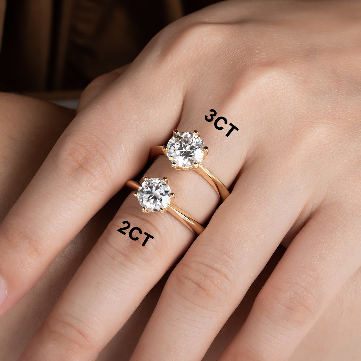 Moissanite Solitaire Engagement Ring Australia