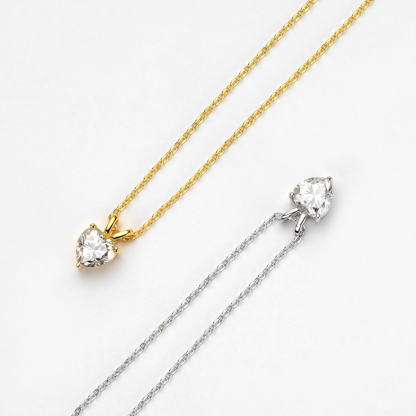 heart diamond necklace uk