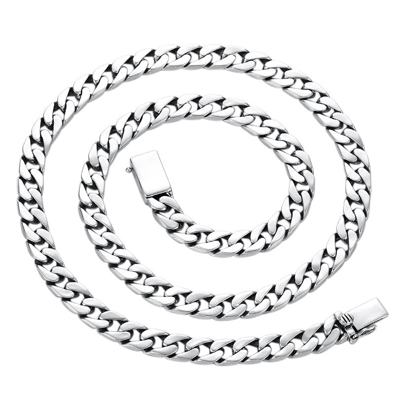 Mens Sterling Silver Chain Necklace