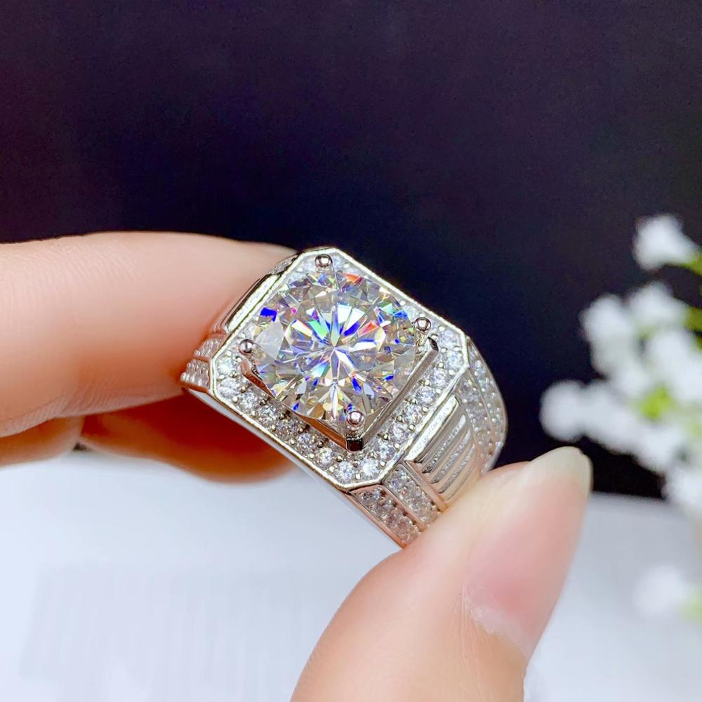 Moissanite Diamond Sterling Silver Ring Australia