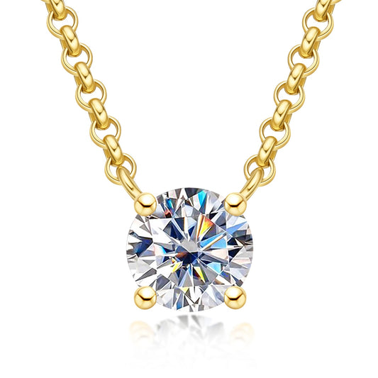 Moissanite Diamond Pendant Necklace