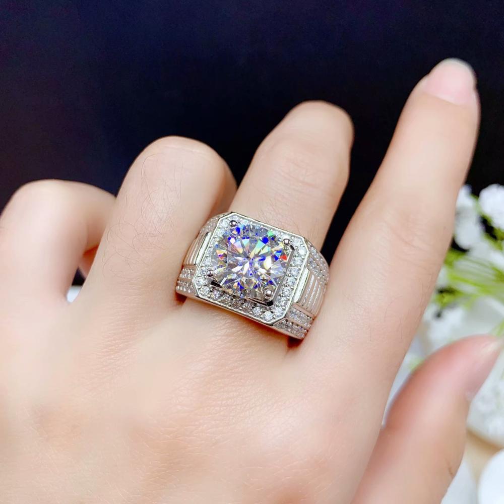 Moissanite Mens Engagement Ring