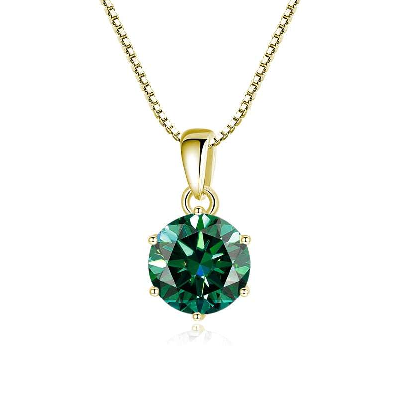 Sterling Silver Moissanite Diamond Necklace New Zealand