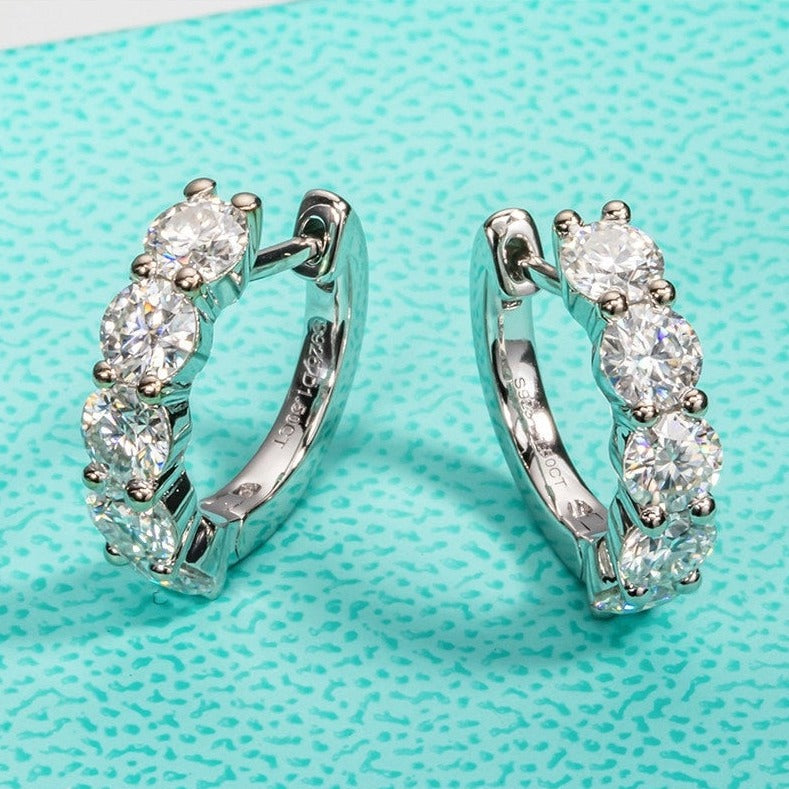 Womens Moissanite Earrings New Zealand