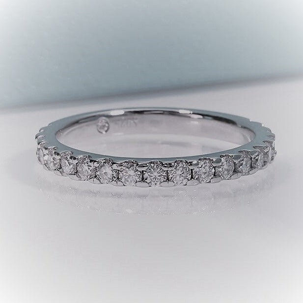 Moissanite Diamond Sterling Silver Ring