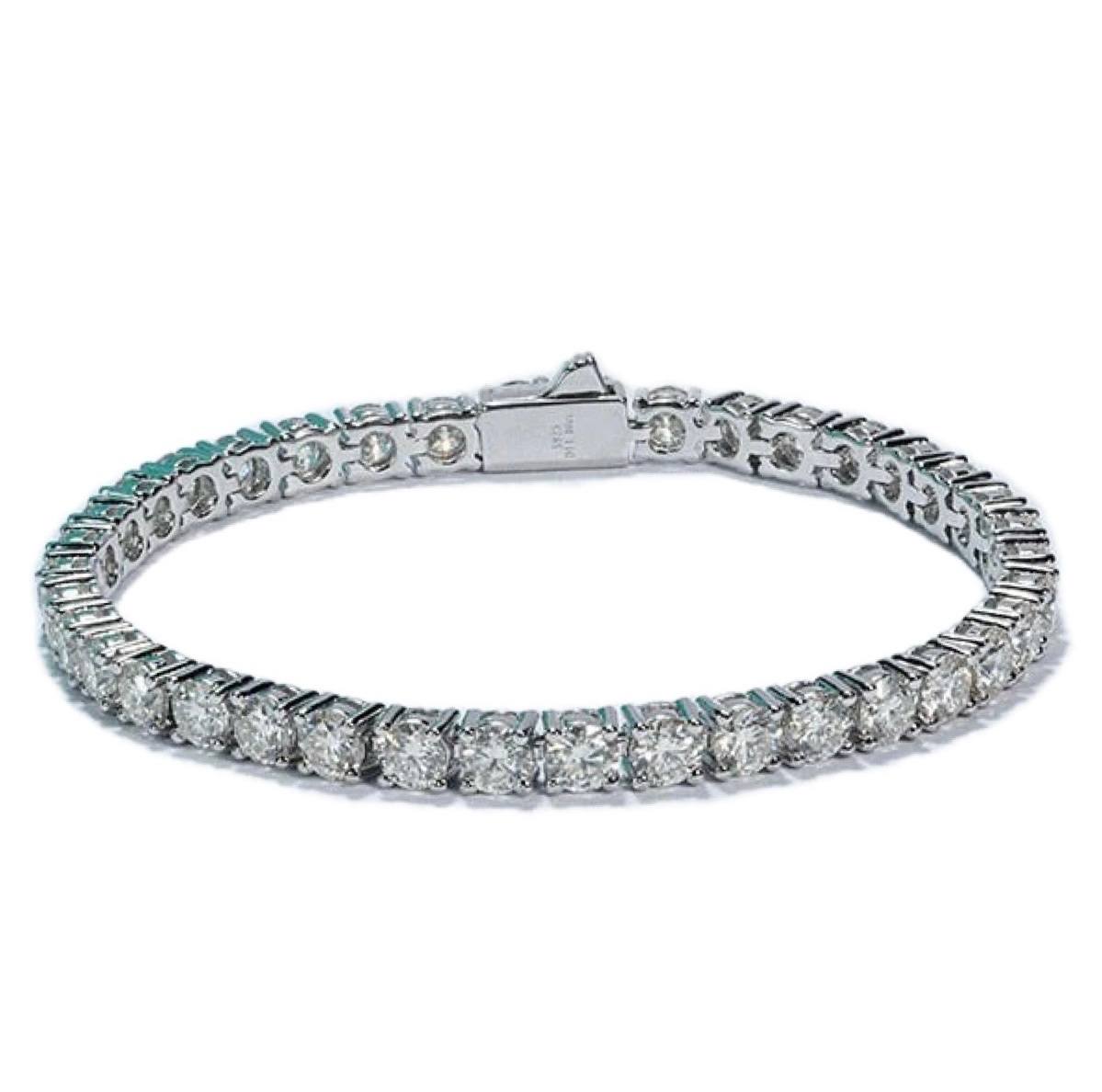 Mens Women Moissanite Diamond Tennis Bracelet