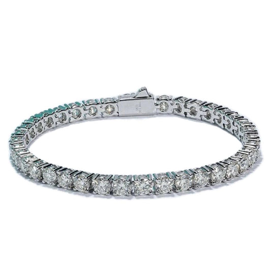 Mens Women Moissanite Diamond Tennis Bracelet