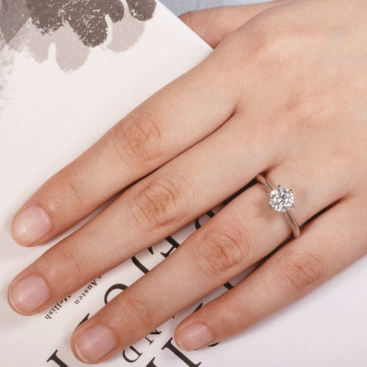 what is a moissanite ring? Affordable engagement ring Holloway Jewellery
