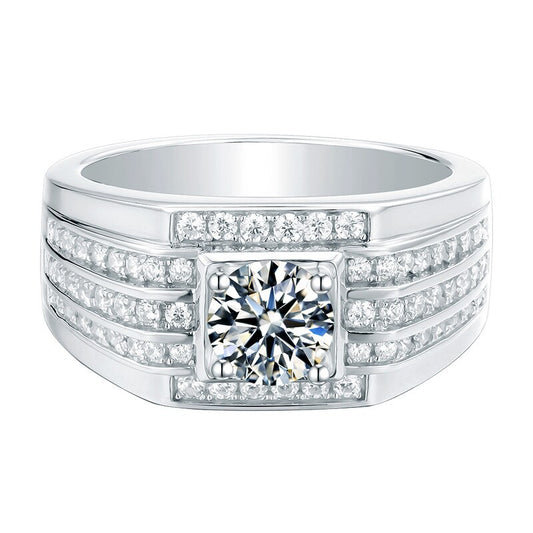 engagement rings for men moissanite diamond Holloway Jewellery UK