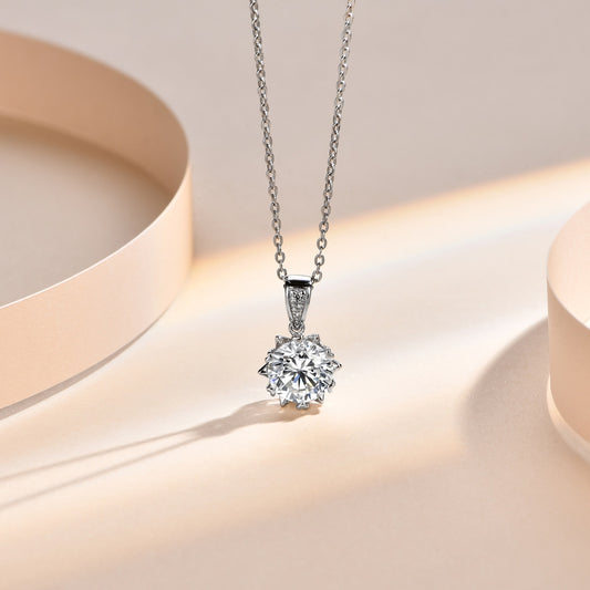 Moissanite Necklace Moissanite Diamond Necklace Holloway Jewellery Affordable Diamond Alternative