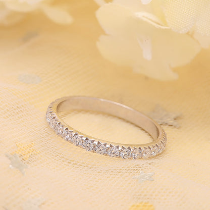 Holloway Jewellery Moissanite Diamond Eternity Ring White Gold