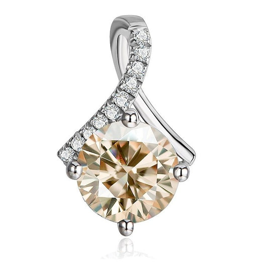 2 Carat Moissanite Diamond Necklace UK