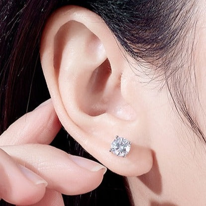 Free Shipping NZ Holloway Jewellery Moissanite Diamond Earrings