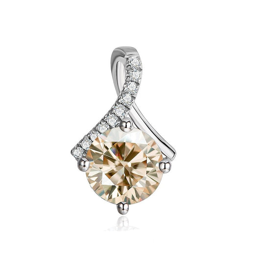 1 Carat Moissanite Diamond Necklace