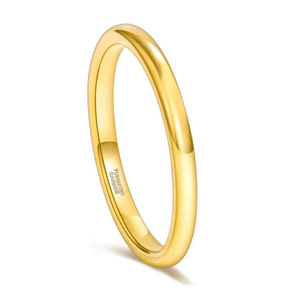 gold colour tungsten ring womens thin tungsten ring