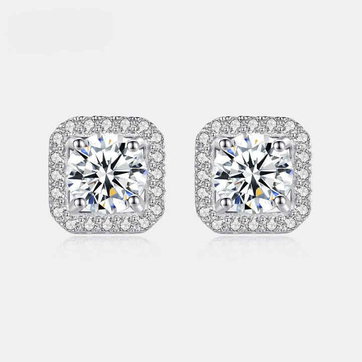Holloway Jewellery NZ Stud Moissanite Diamond Earrings