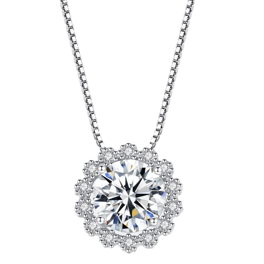 moissanite diamond pendant necklace australia