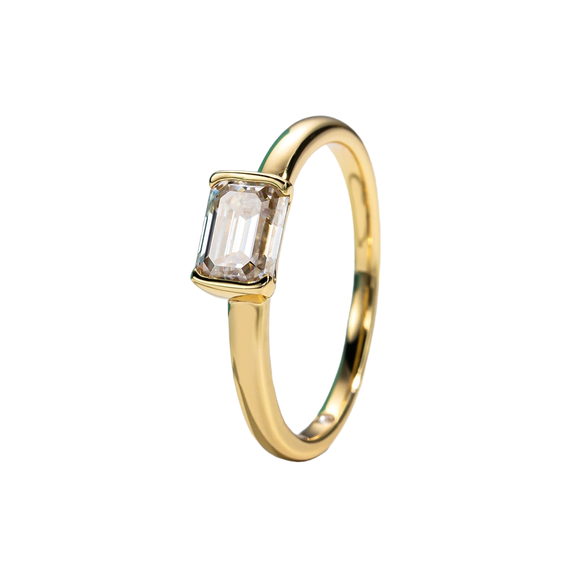 1 carat emerald ring gold ring Holloway Jewellery
