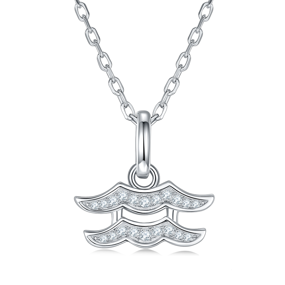 Aquarius star sign necklace zodiac necklace Holloway Jewellery