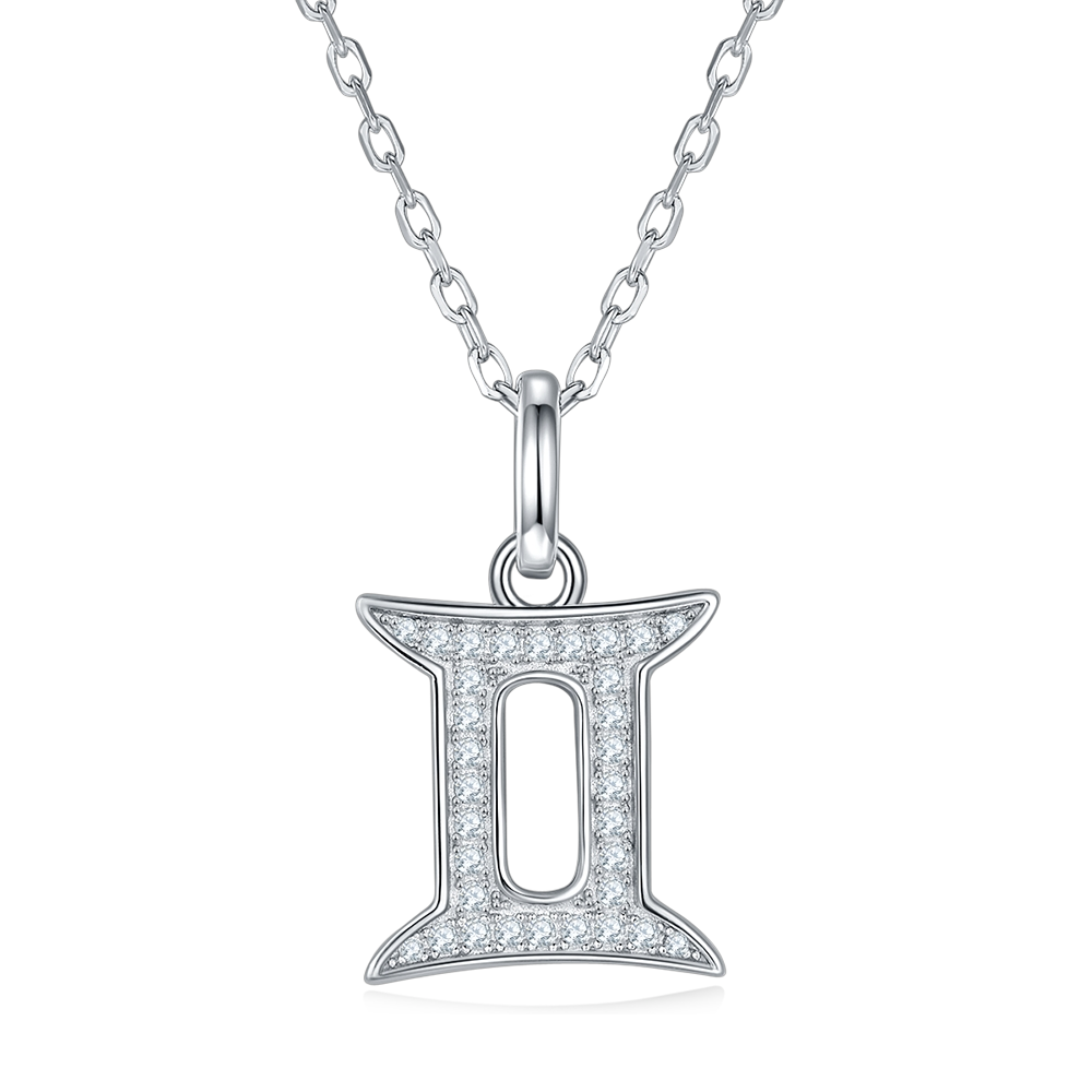 Gemini star sign necklace zodiac necklace Holloway Jewellery
