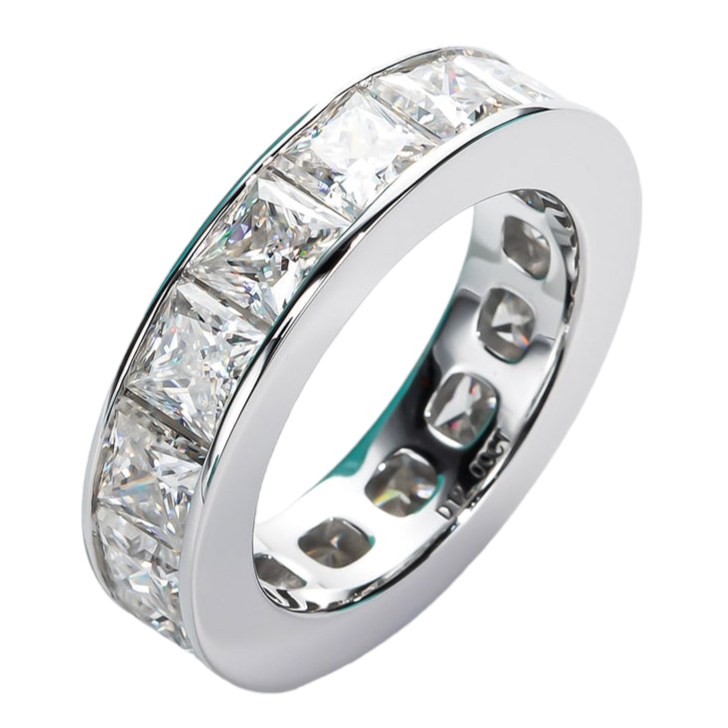 Free Shipping Sterling Silver Moissanite Ring