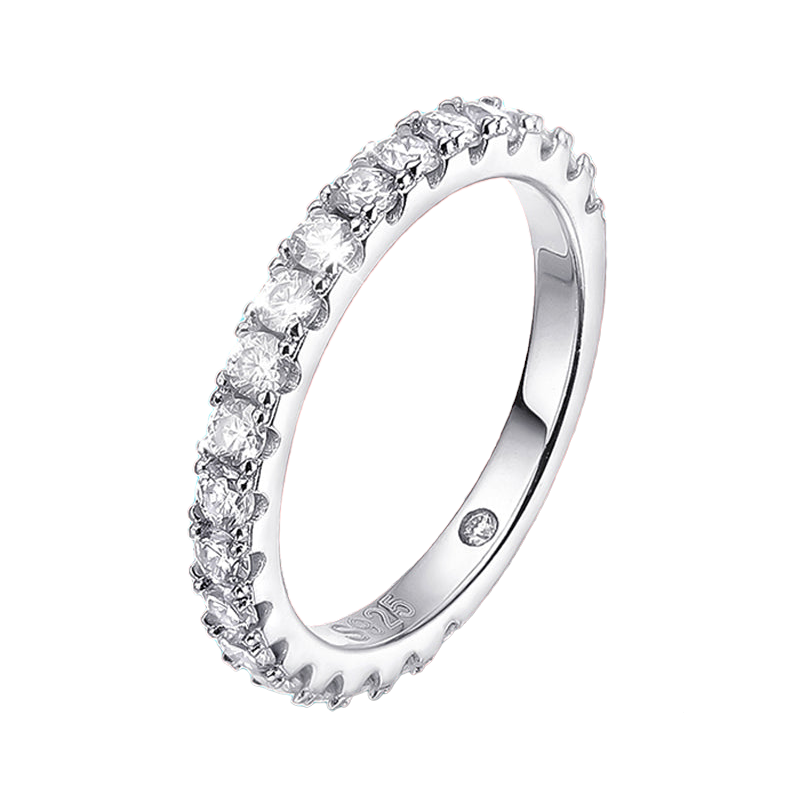 moissanite eternity ring and engagement ring set Holloway Jewellery UK
