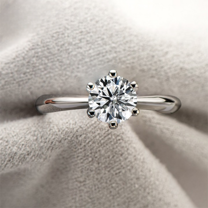 solitaire moissanite ring 6 claw ring holloway jewellery