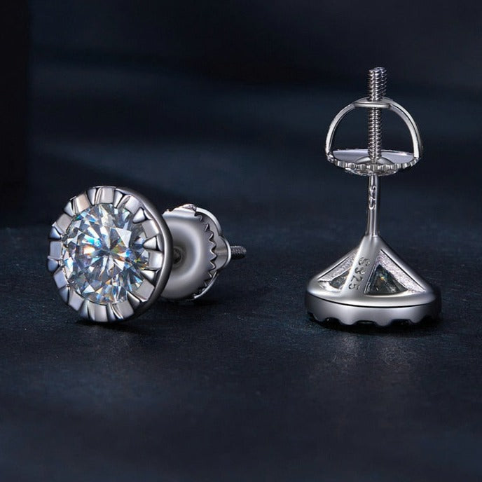 Holloway Jewellery US Moissanite Diamond Stud Earrings