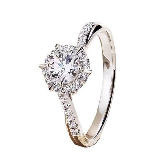 Holloway Jewellery Resizable Moissanite Diamond Ring US