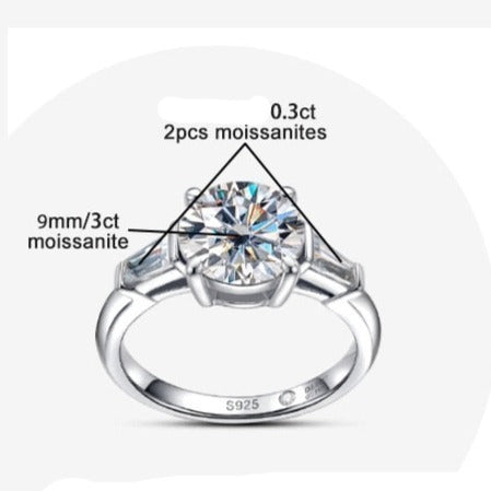 Moissanite Diamond Engagement Ring Australia