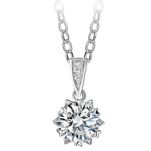 1ct moissanite necklace Holloway Jewellery