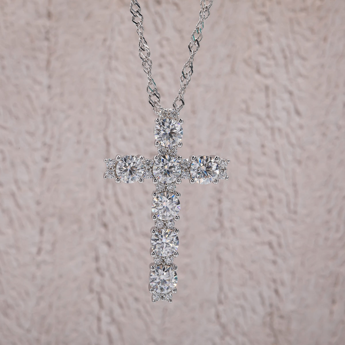 Cross Moissanite Diamond Necklace NZ