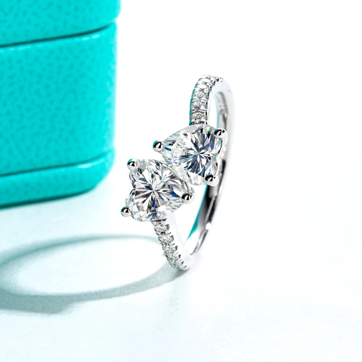 Heart Shape Moissanite Diamond Ring Free Shipping Canada