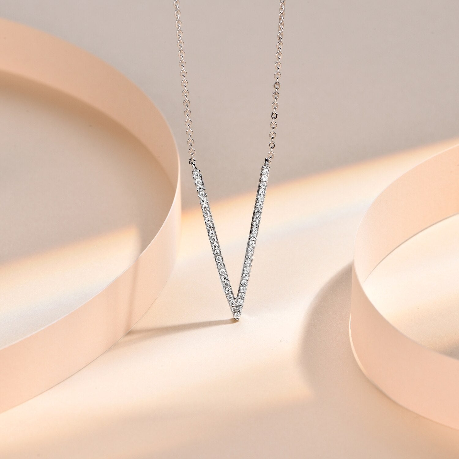 Sterling Silver Moissanite Diamond Necklace Canada