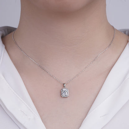 Moissanite Diamond Earrings Necklace Ring Set UK