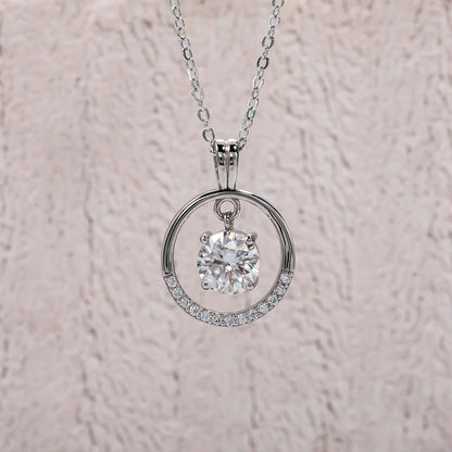Holloway Jewellery Moissanite Diamond Pendant Necklace UK