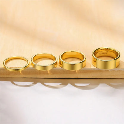 gold tungsten wedding rings mens womens