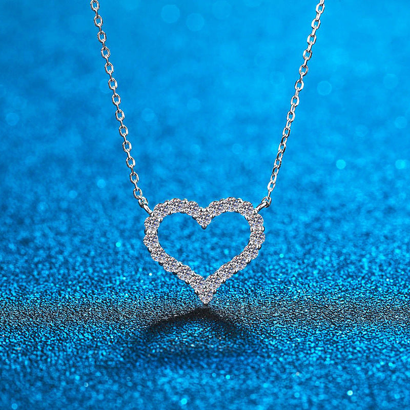 Heart Shaped Moissanite Necklace NZ