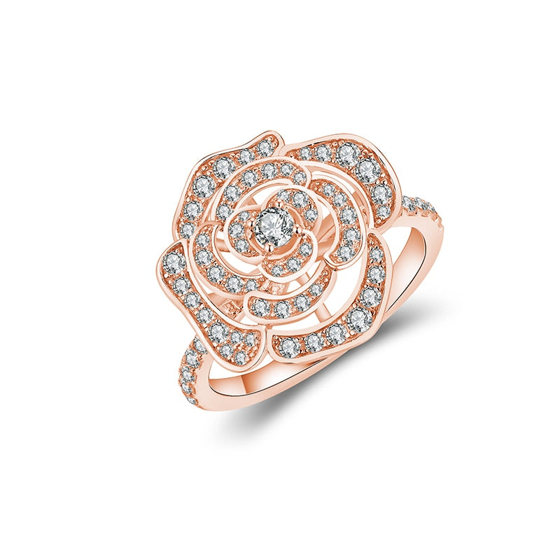 Holloway Jewellery Rose Moissanite Diamond Ring