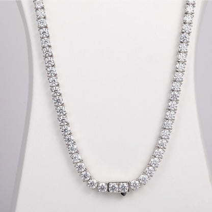 tennis necklace moissanite womens Holloway Jewellery 4mm 