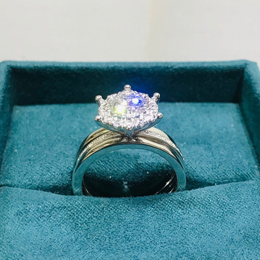 Holloway Jewellery Moissanite Diamond Ring Set Australia