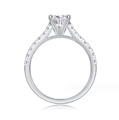 1ct Moissanite Diamond Engagement Ring
