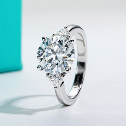 Holloway Jewellery Moissanite Diamond 3 Stone Engagement Ring Australia