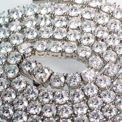 moissanite tennis necklace 4mm moissanite diamonds Holloway Jewellery